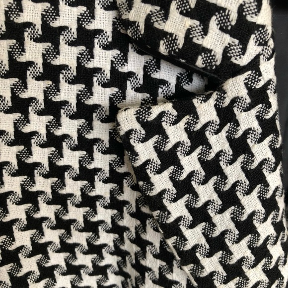 Jones New York Dressy Jacket Size 4 Classic Houndstooth Black & White - Picture 8 of 8